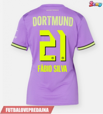 Lacne Ženy Futbalové dres Borussia Dortmund Fabio Silva #21 2026-27 Krátky Rukáv - Tretina
